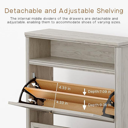 Chogori Wood Shoe Storage Cabinet - Image 5