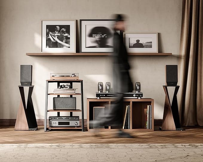 FITUEYES Design 4-Tier AV Media Stand Corner Shelf - Image 8