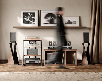 FITUEYES Design 4-Tier AV Media Stand Corner Shelf - Image 8