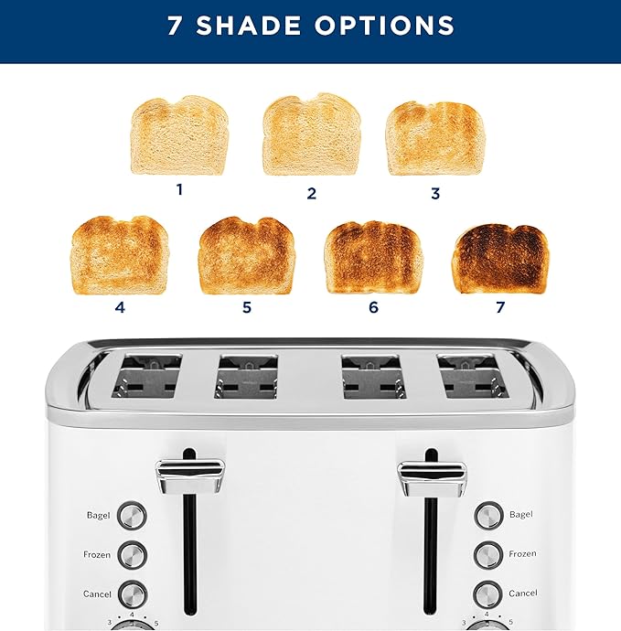 GE 4 Slice Toaster | Extra Wide Slots - Image 5