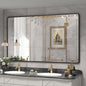66x40 Inch Black Matte Framed Mirror by GOLOMO