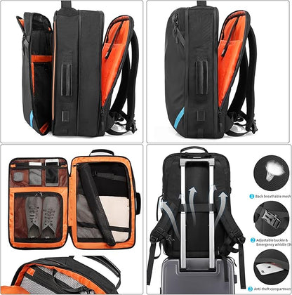 Travel Carry on Backpack, Extra Large Expandable 45L Backpack - Image 5