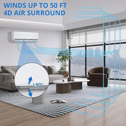 28K Tri-Zone Mini Split Air Conditioner and Heater, 9000+9000+12000 BTU Climate - Image 7
