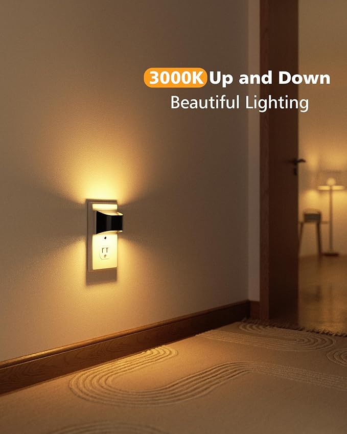 VOLISUN Night Lights Plug into Wall, 4 Pack Up and Down LED Night Light - Image 2