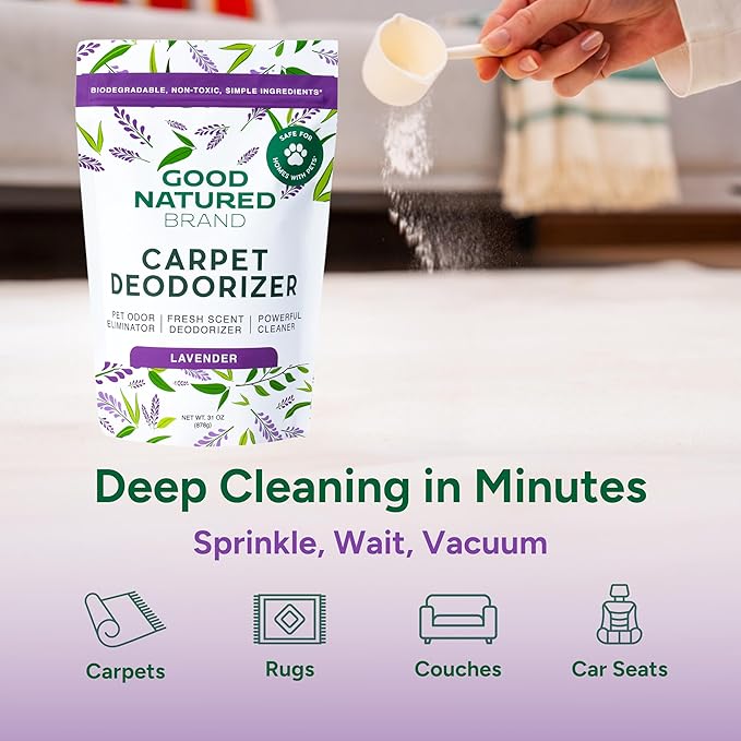 Good Natured Brand | Carpet Deodorizer & Freshener Powder | 31 oz Pet Odor - Image 3