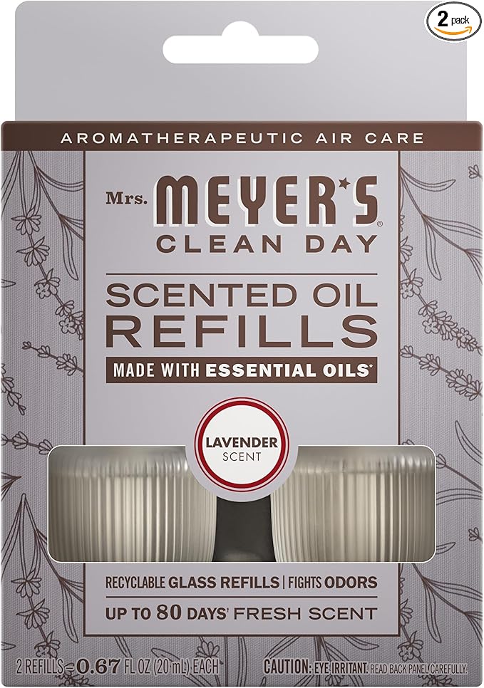 MRS. MEYER'S Clean Day Scented Oil Refills, Contains 2 .67 fl oz Refills by MrsMeyers