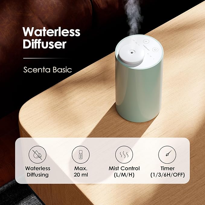 Airversa Waterless Diffuser for Essential Oil, Car Diffsuer, Battery Operated - Image 2