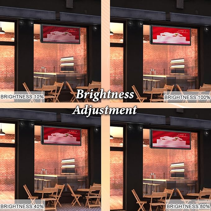 P6 Outdoor Full Color 40 x 18 inches Led Sign WIFI And USB Programmable Led - Image 6