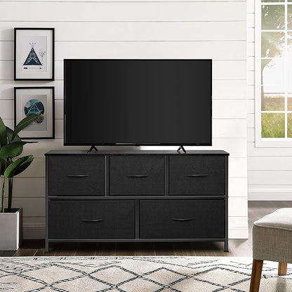 Dresser for Bedroom with 5 Drawers, Chest of Drawers, Storage Drawers Organizer - Image 9
