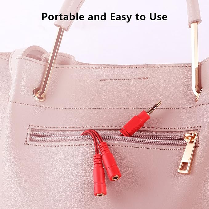 MillSO Headphone Splitter, 3.5 mm Audio Splitter TRS Male to 2 Female Stereo Y - Image 7