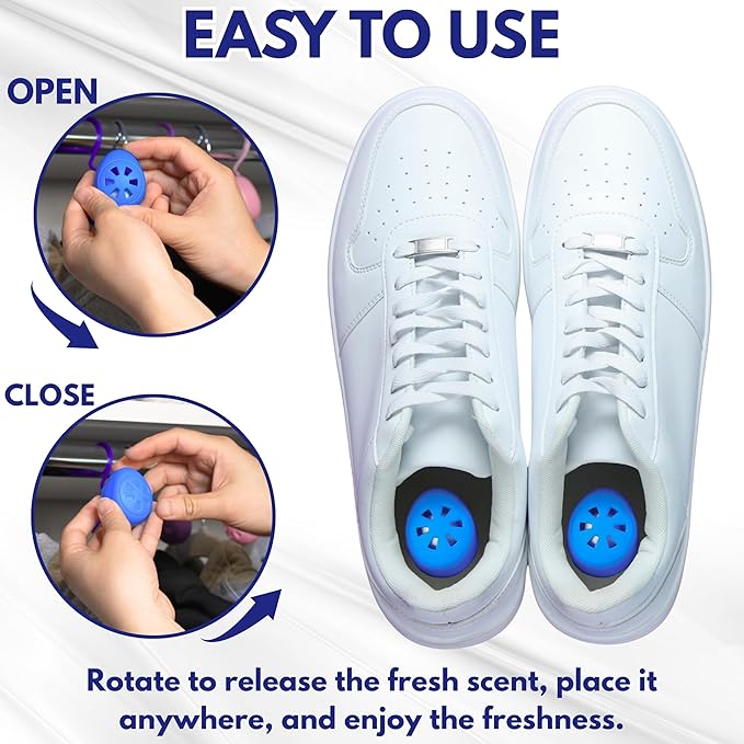 Air Jungles Shoe Deodorizer Balls 6 Ct, Ocean Scent, Odor Remover Balls - Image 3