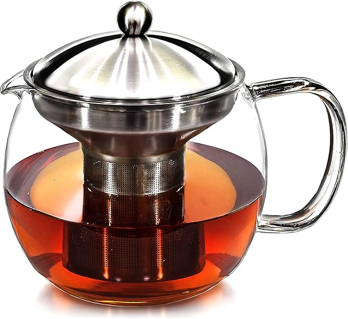 Teapot with Infuser for Loose Tea - 40oz by WillowEverett