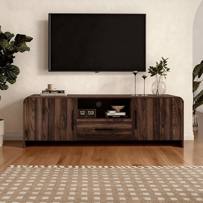 LuxenHome 70" Mid-Century Modern TV Stand - Image 5