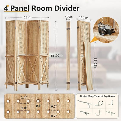Aleesing 4 Panel Pegboard Display - Image 2