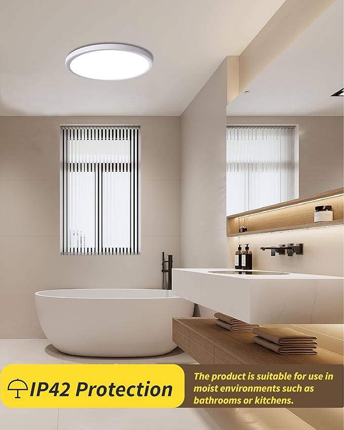 4pack 12 Inch Flush Mount Ceiling Light, 24w Led Ceiling Light, - Image 4