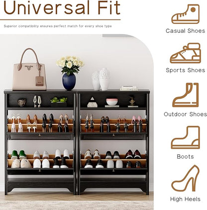 Chogori Wood Shoe Storage Cabinet - Image 4