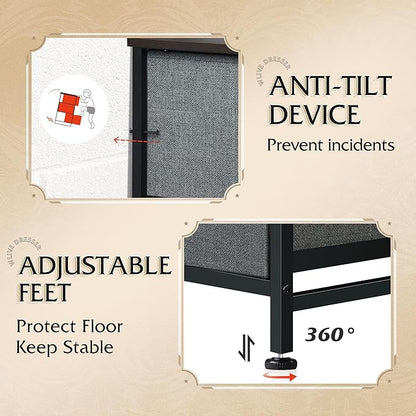 WLIVE 9-Drawer Dresser, Fabric Storage Tower - Image 7