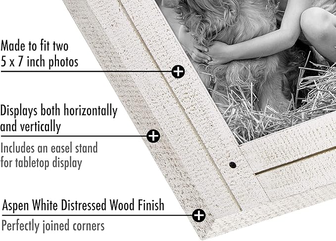 Americanflat Hinged 5x7 Double Picture Frame - Image 3