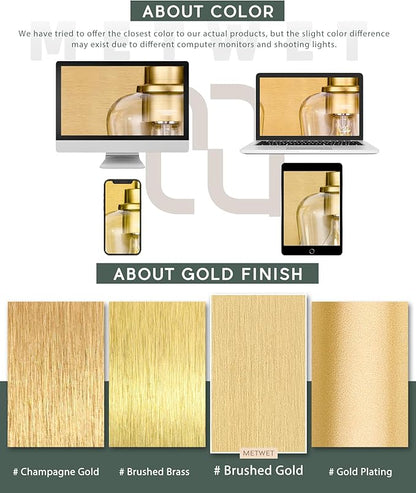 METWET Bathroom Light Fixtures, 3-Light Modern Vanity Light - Image 8