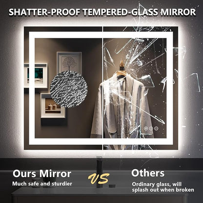 YEELAIT 40x32 Inch LED Bathroom Mirror - Image 6
