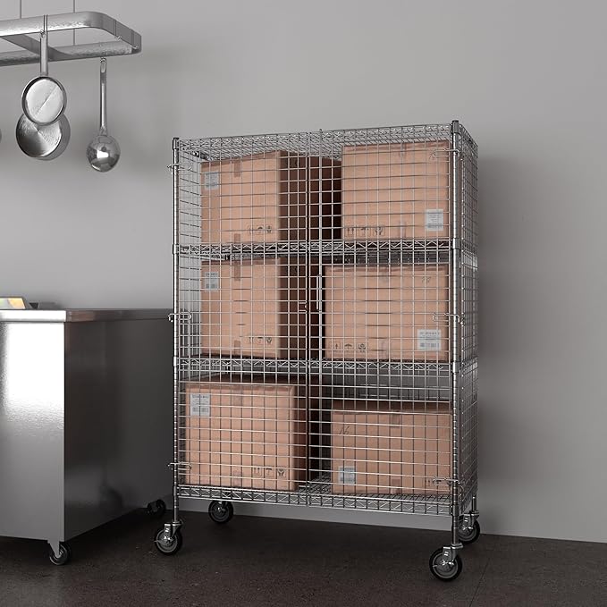 18" W x 60" L x 69" H Heavy Duty Utility Commercial Grade Metal Storage NSF - Image 7