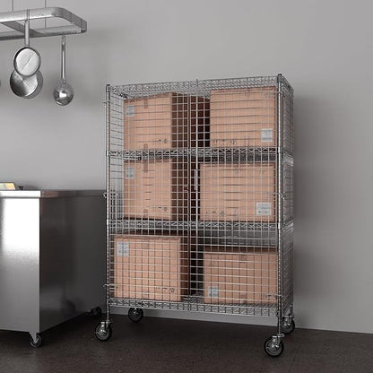 18" W x 60" L x 69" H Heavy Duty Utility Commercial Grade Metal Storage NSF - Image 7