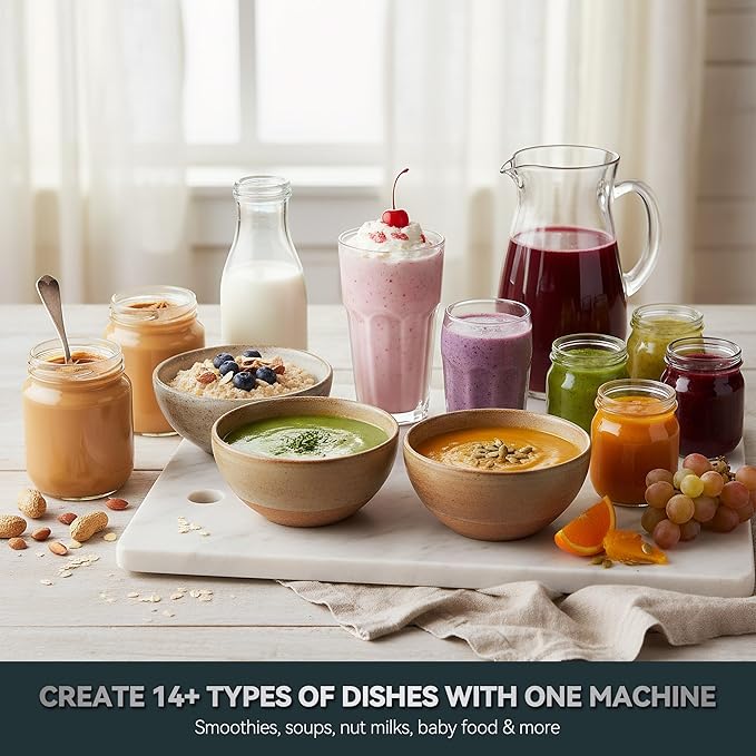 Glass Blenders for Kitchen – Stainless Steel Professional Blender for Smoothies - Image 9