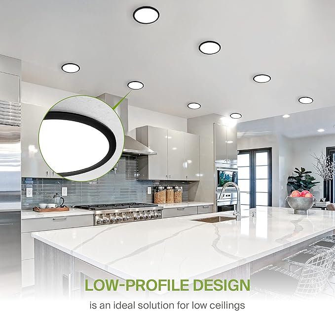 ASD 1 Pack 11/12 Inch LED Recessed Lighting 24W, 5 CCT 2700K-5000K CRI90+ - Image 4