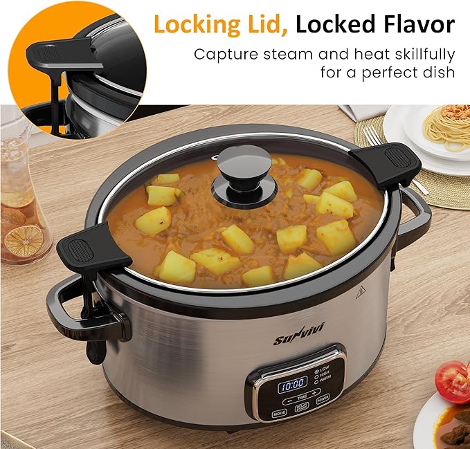 Sunvivi 4QT Programmable Slow Cooker - Image 3