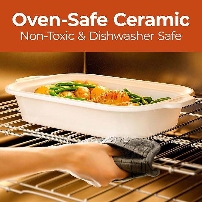 Magnifique 4 Quart Casserole Digital Slow Cooker, Premium Ceramic Bakeware - Image 4
