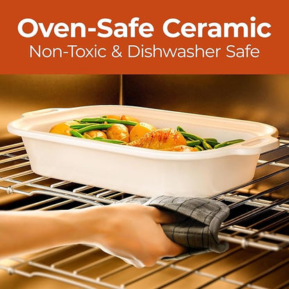 Magnifique 4 Quart Casserole Digital Slow Cooker, Premium Ceramic Bakeware - Image 4