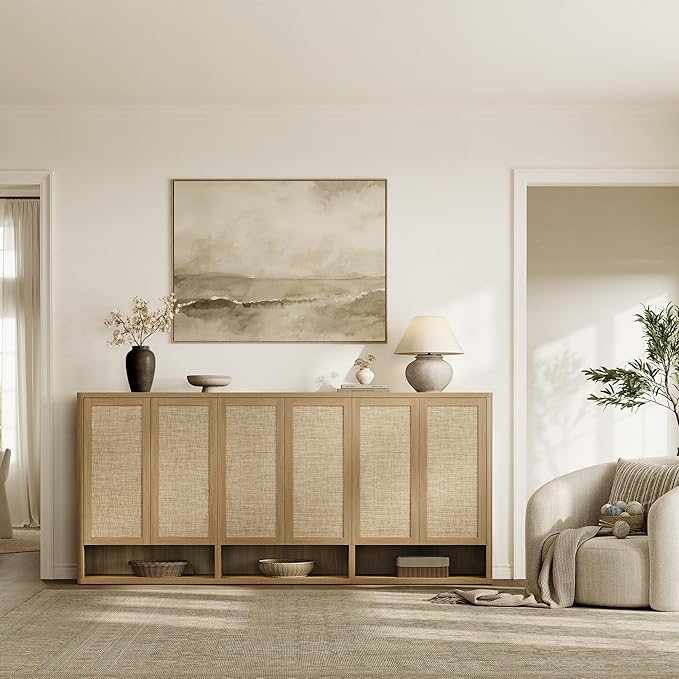 SICOTAS Rattan Shoe Storage Cabinet - Image 7