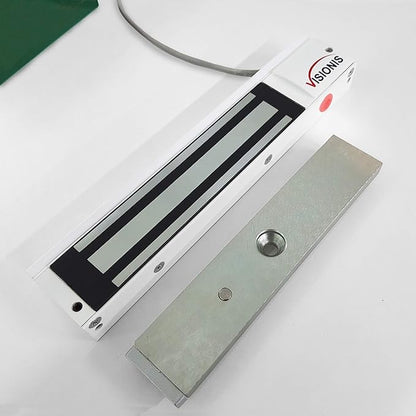 Visionis VS-VISML600LED-WH Indoor 600lbs White Electromagnetic Lock - Image 6