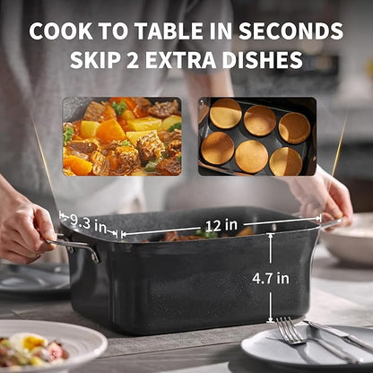 Slow Cooker 7 Quart | Programmable Multi-Cooker PFOA-Free Ceramic Coating - Image 3