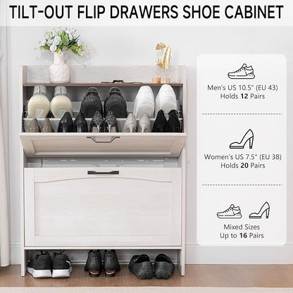 Narrow Shoes Storage Cabinet, Entryway Storage - Image 3