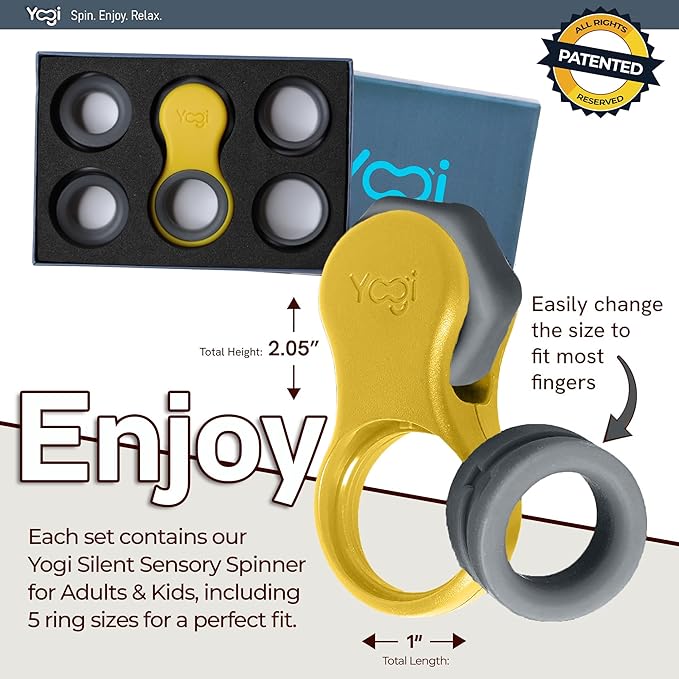 Yogi Fidget Toy – Silent Sensory Spinner - Image 5
