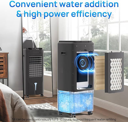 YEW 25" Evaporative Air Cooler, 1500CFM Swamp Cooler Air Conditioner - Image 3