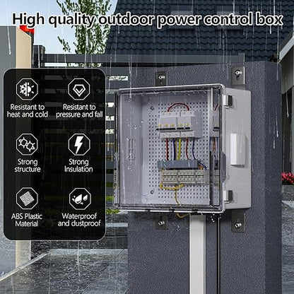 ABS Electrical Junction Box, Ventilated Design, Cable Grommets, IP65 Waterproof - Image 2