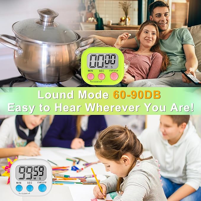 ZILLEEN Classroom Timer for Kids Teachers 2 Pack Digital Timers - Image 4