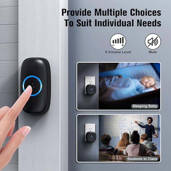 SECRUI Doorbell, Wireless Doorbell - Image 6