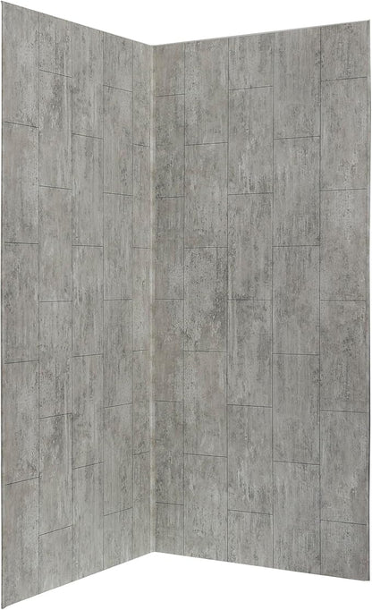 Palisade 78in x 36in x 36in Waterproof Vinyl Corner Shower Surround Kit by PalisadeWallTilesandPlanks