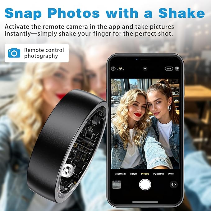S SECRETTOP Smart Ring for Women & Men, Activity Tracker Ring, Heart Rate - Image 5