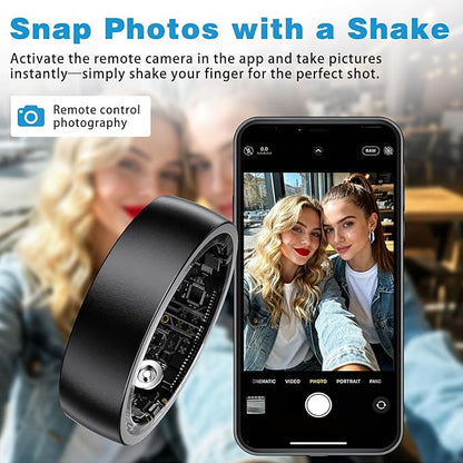 S SECRETTOP Smart Ring for Women & Men, Activity Tracker Ring, Heart Rate - Image 5