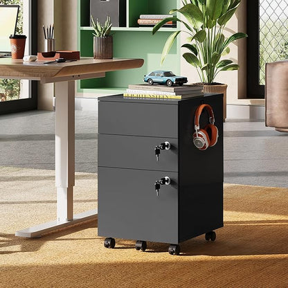 DEVAISE 3 Drawer File Cabinet - Image 8