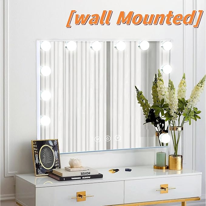 Vanity Mirror with Lights Lighted Makeup Mirror with Dimmable LED Bulbs - Image 8