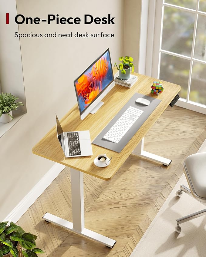 SANODESK Electric Standing Desk 48 x 24 Inches Whole-Piece Desktop Height - Image 6