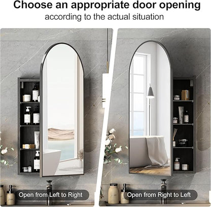Black Arched Medicine Cabinets - Image 6