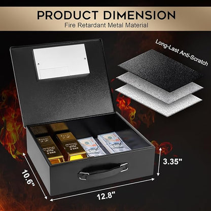 Dalmbox Portable Metal Safe Box - Image 2
