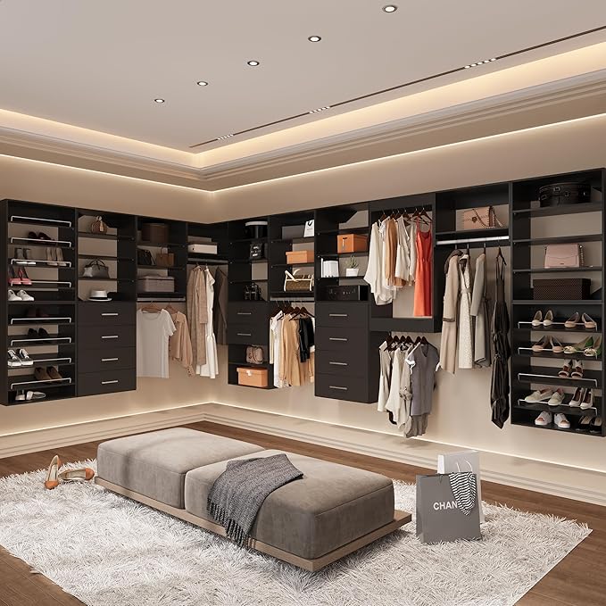 Modular Closet System, Wood Tower Closet Storage - Image 6