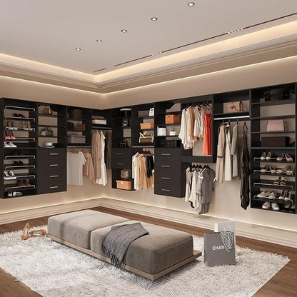 Modular Closet System, Wood Tower Closet Storage - Image 6